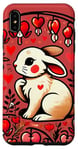 Coque pour iPhone XS Max Lapin Amoureux Coeur Art Saint-Valentin Illustration