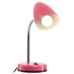 Premier Housewares Flexi Desk Lamp - Pink