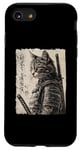 iPhone SE (2020) / 7 / 8 Samurai Cat Warrior Japanese Ukiyo-e Artwork Cat Samurai Case