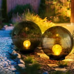 Lampes solaires boule de décoration de jardin pour le jardin Lampes solaires rondes de jardin à led boule boule solaire pour l'extérieur, verre