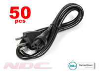 50 x NEW Dell 1m Swiss 3-Pin C5 Clover Power Cable/Lead 250V 2.5A (Joblot)