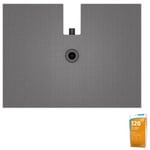 Wedi - Receveur de douche à carreler 120 x 90 Fundo Plano + bonde intégrée + 320