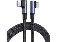 Usb-C To Usb-C Cable, Angled Ugreen Us335, 5A, 100W, 1M (Black)