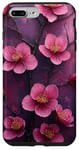 Coque pour iPhone 7 Plus/8 Plus Fleur de cerisier japonais Fleur Violet