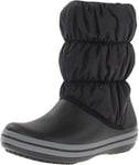 Crocs Womens Winter Puff Boot Snow, Black (Black/Charcoal), 5 UK 37/38 EU