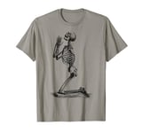 Halloween Spooky Scary Skeleton Praying Hands Skeleton T-Shirt