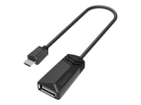 Hama - Usb-Adapter - Micro-Usb Type A (Hann) Til Usb-Type A (Hunn) - Usb 2.0 Otg - Svart