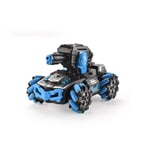 PPITVEQ Four-wheel Drive Remote Control Twisted Tank Car Launches Water Bombs, Lights, Music, Gestures, Mecha Tank, Children's Toy Car, 2.4Ghz Dual-mode Remote Control Car (Color : Blue)