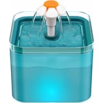 Langray - aiducho Fontaines à Eau Pour Chats, Distributeur Eau Pour Chat Ultra Silencieux, Distributeur Eau Chat Avec Lumière Led, 2l Fontaine Chat,