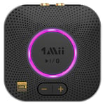 1Mii B06S+ LDAC Recepteur Bluetooth 5.2 pour la Musique Haute Résolution Stéréo à Domicile, Adaptateur Audio sans Fil Hi-FI avec aptX HD/Faible Latence, Recepteur de Contrôle du Volume Longue Portée