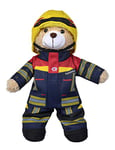 Simba 108101001 – Fire Brigade Plush Bear Rosenbauer, Cuddly Soft, 30 cm, in Fire Brigade Suit, Suitable for Children from the First Months of Life