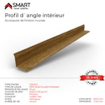 Profil d`angle intérieur Tôle de bardage H12 Coloris Golden Oak Printech L=2m - Golden Oak