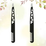 2 Pcs Eyebrow Hair Plucker Personal Trimmer Nose Clippers