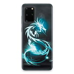 Coque pour Samsung Galaxy S20 FE / S20FE Dragon Bleu