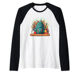 School pens and books for back to school bag lovers Raglan Baseball Tee