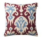 Chhatwal & Jonsson - Adi Cushion Cover Beige/Dusty Blue/Ruby50 x 50 cm - Pynteputer og putetrekk - Stig Jonsson - Flerfarget