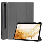 Fodral Tri-Fold Galaxy Tab S7 Plus/S8 Plus 12.4 Med S Pen-hållar