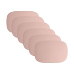 Aida - Karim Rashid - 6 x placemat 95% recycled leather - Candy Floss