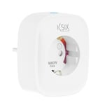 Älykäs pistorasia Ksix Smart Energy Slim Wifi 250V Valkoinen