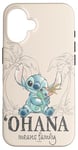 iPhone 16 Disney Lilo & Stitch Ohana Means Family Cute Hug Sketch Case