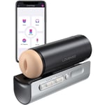 Lovense: Solace Pro, Bluetooth Automatic Thrusting Mastubator Grå, Silver, Svart