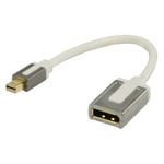 Mini Displayport Kabel Mini DisplayPort Hane - DisplayPort Hona 0,20 m Vit