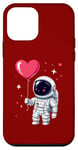 Coque pour iPhone 12 mini Adorable ballon flottant en forme de cœur Explorateur spatial