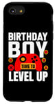 Coque pour iPhone SE (2020) / 7 / 8 Birthday Boy Time to Level Up Jeu vidéo Anniversaire Gamer Boys