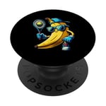 Banane Tennis Cool Lunettes Casquette Gants PopSockets PopGrip Adhésif