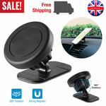 Magnetic Phone Car Mount Holder Stand 360° Stick On Dashboard For Mobile Phone