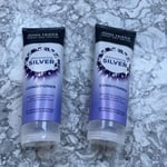 2 x John Frieda Shimmering Silver Conditioner 250ml for Dull Grey or White Hair