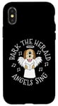 iPhone X/XS Bark The Herald Angels Sing, Christmas Dog Carol Singer Case