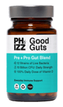 Phizz Good Guts 12 Strain Multibiotic with Vitamin D + Selenium, 30 Capsules