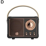 Retro hifi stereo bluetooth v5.0 kaiutin kannettava langaton vintage bluetooth musiikkisoitin täyden alueen radiokaiutin kaiutin i6s8