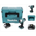 Dtd 155 RT1 Visseuse à percussion sans fil 18 v Brushless Li-Ion en Makpac + 1 x BL1850 5,0 Ah batterie - sans chargeur - Makita