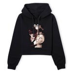 Buffy The Vampire Slayer Angel Poster Women's Cropped Hoodie - Black - XS - Black