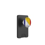 Drapeaux France et Roumanie - Français Roumain PopSockets PopWallet pour MagSafe