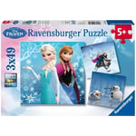 Disney Frozen Puzzles - 3 pussel med 49 bitar