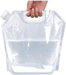 Hopfällbar vattenpåse 10 liter 2 Pack Transparent