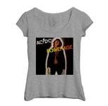 T-Shirt Femme Col Echancré Acdc Vintage Album Powerage Hard Rock 70's