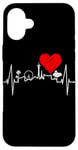 Coque pour iPhone 16 Plus Las Vegas La Silhouette Battement Coeur Nevada Sin City USA