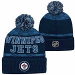 Outerstuff Mössa Puck Pattern Cuffed Pom Jr. - Winnipeg Jets