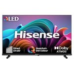 Hisense 32 inch Full HD QLED Smart TV 32A5NQTUK - Quantum Dot Colour, Natural Enhancer, HDR & HLG-Dolby Atoms, HDMI, Share to TV, and Youtube, Freeview Play, Netflix and Disney+ (2024 Model)