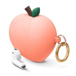Elago AirPods Peach Hang Case (Apple AirPods 1/2) - Rød
