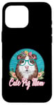 Coque pour iPhone 16 Pro Max Maman de cochon d'Inde pour les propriétaires de cochons d'Inde éleveurs de cochons d'Inde