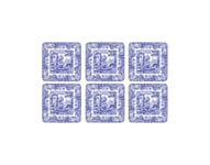 Blue Italian Glasunderlägg 10,5x10,5cm 6-pack