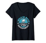 Womens I Walk On Water Ice Hockey Funny V-Neck T-Shirt