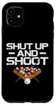 iPhone 11 Billiards Pool Player Ball Vintage Shut Up And Shoot Case