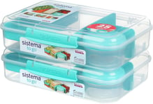 Sistema TO GO Bento Box Create | 1.48 L | School Lunch Boxes With Compartments &