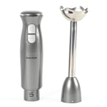 Salter Electric Hand Blender Cosmos Stick Food Processor 2 Speeds Grey 400 W